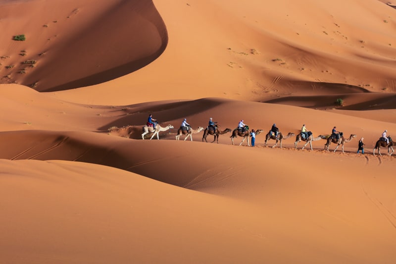 Un desierto de dunas gigantes doradas en Marruecos (Erg Chebbi) - 101 Lugares increíbles